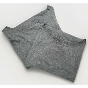 2 Lucy Tech Women‎ XL Top Gray Stretch Long Sleeve Slim Fit LOT Activewear EUC